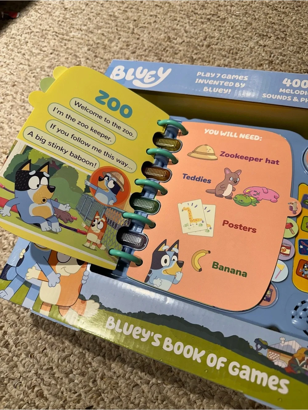 VTech Bluey’s Book of Games - Interactive Kids Activity Book